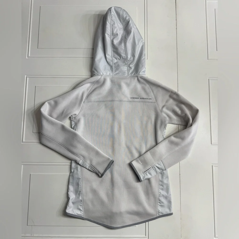 Under Armour Cold Gear Storm White Light Jacket Size XS Loose - Picture 8 of 8